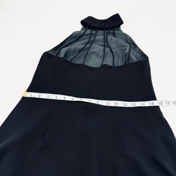 Y2K EVAN-PICONE Sleeveless Strappy Caged Back Mock-neck Cocktail Dress - Picture 5 of 8